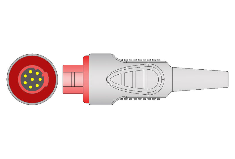 Bionet Compatible One Piece Reusable ECG Cable - 3 Leads Grabber - Pluscare Medical LLC