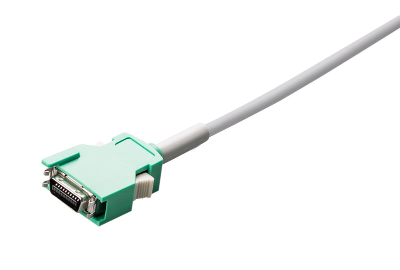 Nihon Kohden Compatible One Piece Reusable ECG Cable - 3 Leads Snap - Pluscare Medical LLC