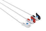 GE Corometrics Maternal ECG Compatible One Piece Reusable ECG Cable - 3 Leads Grabber - Pluscare Medical LLC