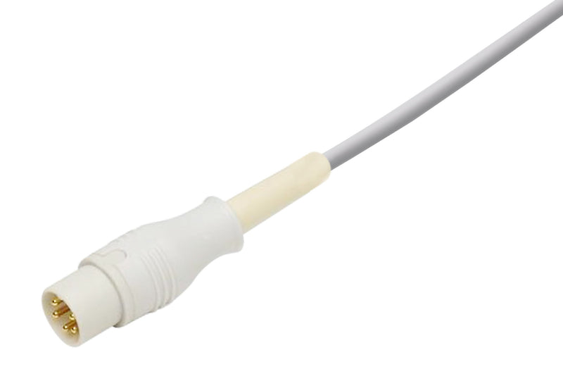 CAS Compatible One Piece Reusable ECG Cable - 3 Leads Snap - Pluscare Medical LLC
