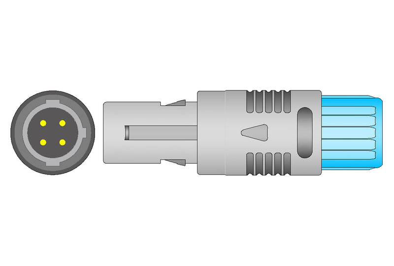 Siemens CT Compatible One Piece Reusable ECG Cable - 3 Leads Grabber - Pluscare Medical LLC