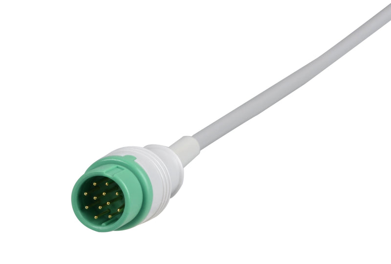 DRE Compatible One Piece Reusable ECG Cable - 3 Leads Grabber - Pluscare Medical LLC