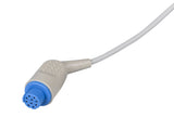 Datex Compatible One Piece Reusable ECG Cable - 3 Leads Grabber - Pluscare Medical LLC