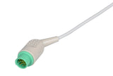 Kontron Compatible One Piece Reusable ECG Cable - 3 Leads Grabber - Pluscare Medical LLC