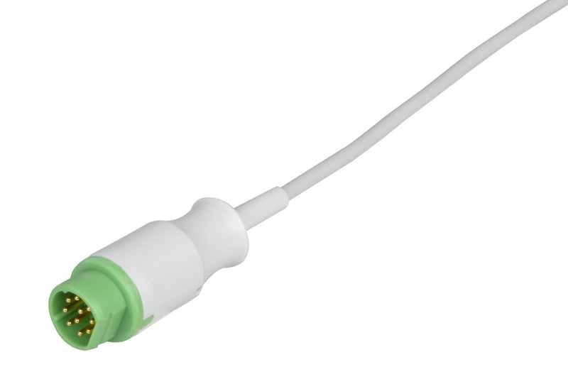 Siemens Compatible One Piece Reusable ECG Cable - 5 Leads Snap - Pluscare Medical LLC