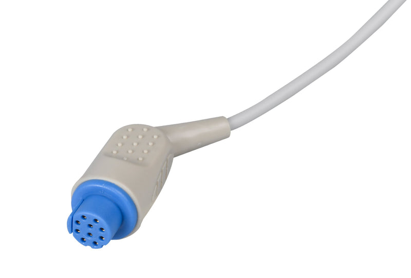 Datex Compatible One Piece Reusable ECG Cable - 5 Leads Grabber - Pluscare Medical LLC