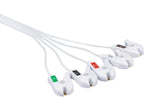 Spacelabs Compatible One Piece Disposable ECG Cable - 5 Leads Grabber Box of 10 - Pluscare Medical LLC