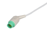 Kontron Compatible One Piece Reusable ECG Cable - 5 Leads Snap - Pluscare Medical LLC