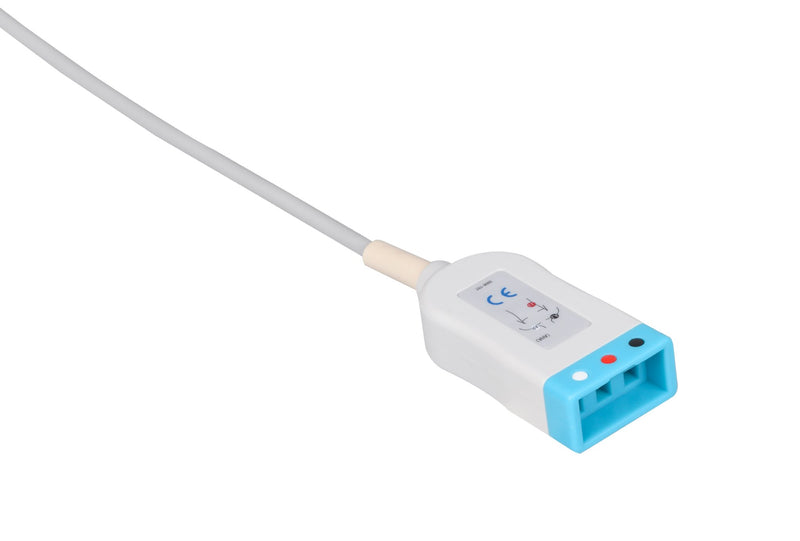 Philips Compatible ECG Trunk cable - 3 Leads - Pluscare Medical LLC