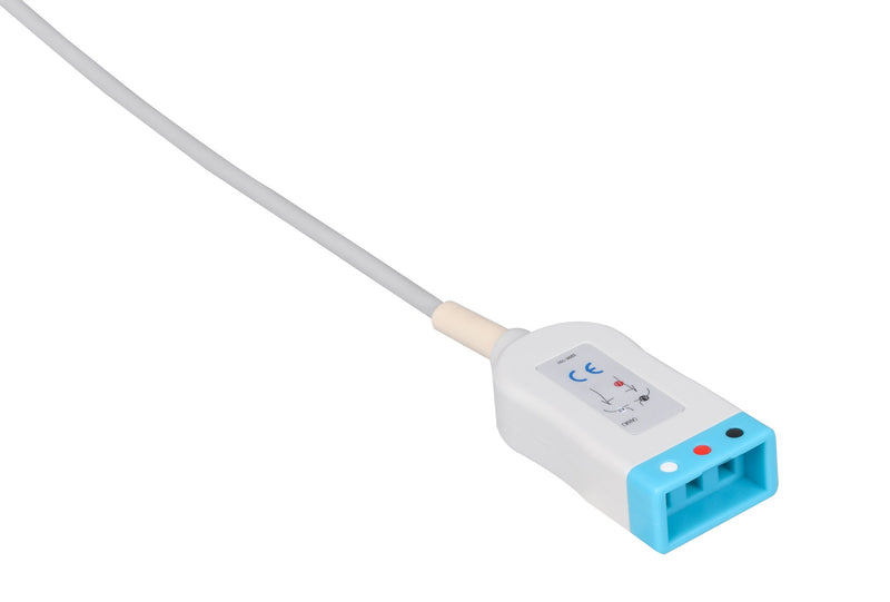 Mennen Compatible ECG Trunk cable - 3 Leads/AA Style 3-pin - Pluscare Medical LLC