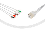 GE Compatible ECG Telemetry Cables 5 Leads Snap