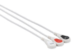 Philips-AA Type Compatible ECG Telemetry cable - 3 Leads Snap - Pluscare Medical LLC