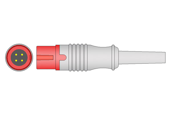 Biolight Compatible IBP Adapter Cable - Edwards Connector - Pluscare Medical LLC