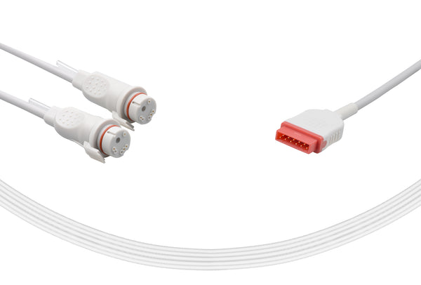 Marquette Compatible IBP Adapter Cable Dual BD Connector