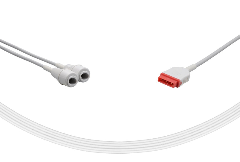 Marquette Compatible IBP Adapter Cable Dual Edwards Connector