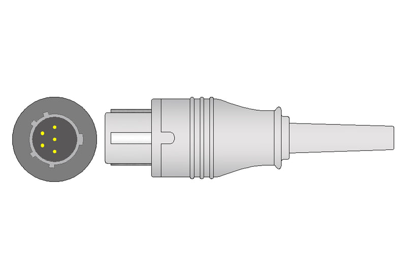 Nihon Kohden Compatible IBP Adapter Cable - Utah Connector - Pluscare Medical LLC