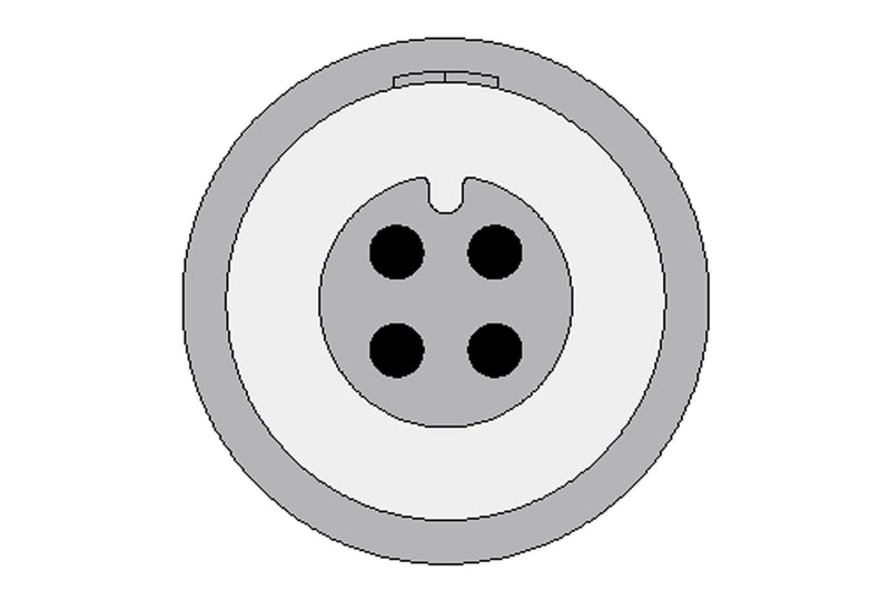 Nihon Kohden Compatible IBP Adapter Cable - B. Braun Connector - Pluscare Medical LLC