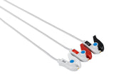 Colin Compatible Reusable ECG Lead Wire - 3 Leads Grabber - Pluscare Medical LLC