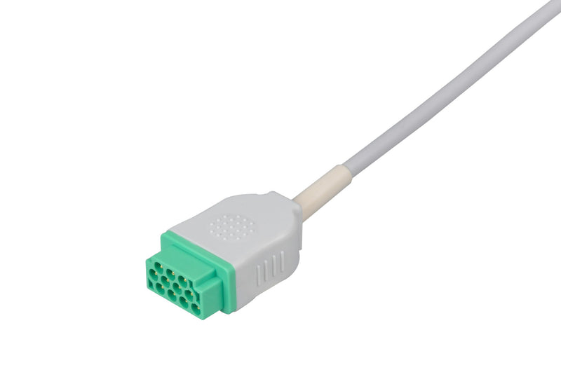 Marquette Compatible ECG Trunk cable - 3 Leads/Din Style 3-pin - Pluscare Medical LLC