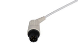 AAMI 6Pin Compatible ECG Trunk cable - 5 Leads/Din Style 5-pin - Pluscare Medical LLC
