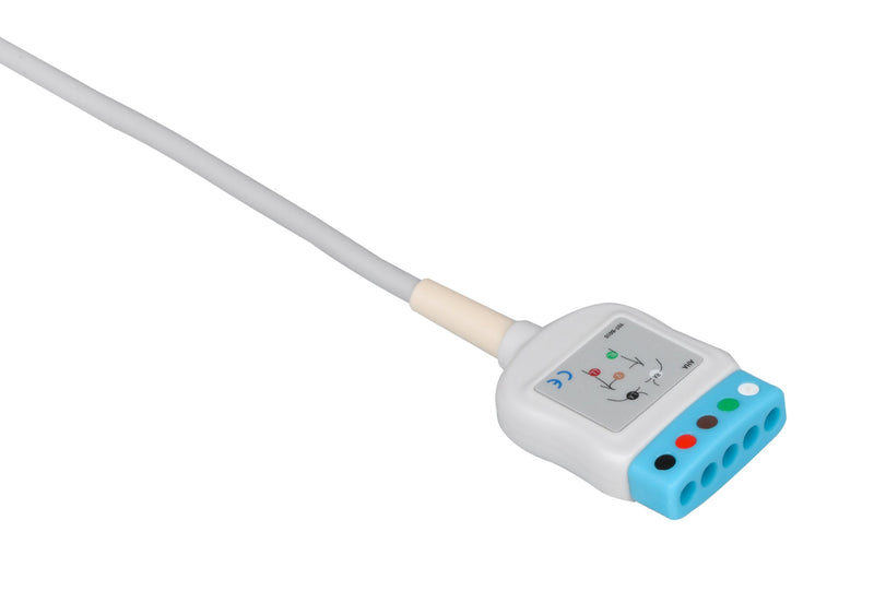 Spacelabs Compatible ECG Trunk cable - 5 Leads/Din Style 5-pin - Pluscare Medical LLC