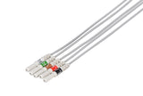 Din Compatible Reusable ECG Lead Wire - 5 Leads Grabber - Pluscare Medical LLC