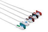 Din Compatible Reusable ECG Lead Wire - 5 Leads Grabber - Pluscare Medical LLC