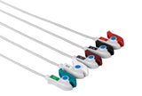 Drager Compatible Reusable ECG Lead Wire - 5 Leads Grabber - Pluscare Medical LLC