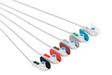 Drager Compatible Reusable ECG Lead Wire - 6 Leads Grabber - Pluscare Medical LLC