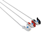 Datascope Compatible Reusable ECG Lead Wire - 3 Leads Grabber - Pluscare Medical LLC