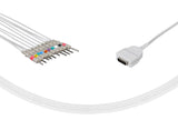 Burdick Compatible One Piece Reusable EKG Cable 3mm Needle 