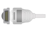Burdick Compatible One Piece Reusable EKG Cable - 4mm Banana - Pluscare Medical LLC