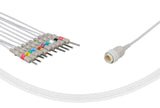 Kenz Compatible One Piece Reusable EKG Cable 3mm Needle 