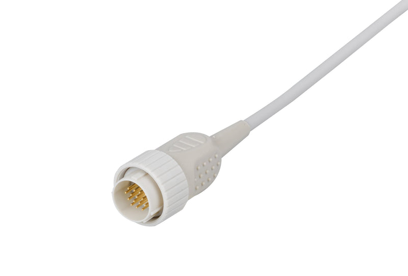 Kenz Compatible One Piece Reusable EKG Cable - 3mm Needle - Pluscare Medical LLC