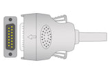 Mortara Compatible One Piece Reusable EKG Cable - Snap - Pluscare Medical LLC