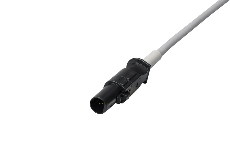 Quiton Compatible One Piece Reusable EKG Cable - 4mm Banana - Pluscare Medical LLC