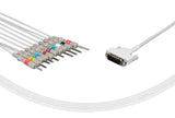 Edan Compatible One Piece Reusable EKG Cable 3mm Needle 