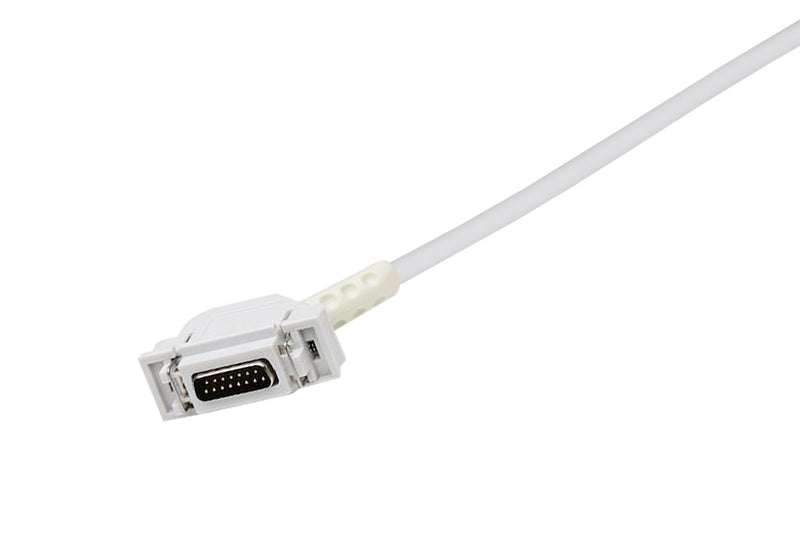 Hellige Compatible One Piece Reusable EKG Cable - 4mm Banana - Pluscare Medical LLC