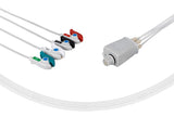 Fukuda Compatible Reusable ECG Lead Wires 4 Leads Grabber
