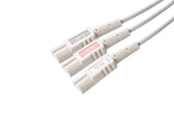 LL Compatible Reusable ECG Lead Wire - 3 Leads Grabber - Pluscare Medical LLC