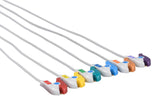 Medtronic Compatible Reusable ECG Lead Wire - 6 Leads Grabber - Pluscare Medical LLC