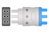 Mennen Compatible Reusable ECG Lead Wire - 3 Leads Grabber - Pluscare Medical LLC