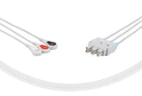 Mennen Compatible Reusable ECG Lead Wires 3 Leads Snap