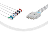 Mennen Compatible Reusable ECG Lead Wires 5 Leads Grabber