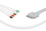 Mennen Compatible Reusable ECG Lead Wires 5 Leads Snap