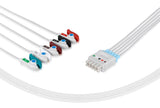 GE/Marquette Compatible Reusable ECG Lead Wires 5 Leads Grabber