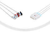 GE Vivid Compatible Reusable ECG Lead Wires 3 Leads Grabber