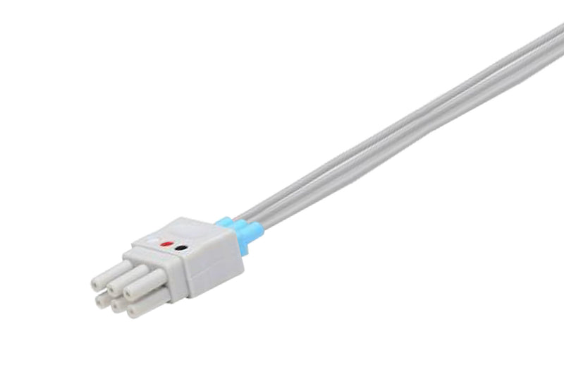 NEC YCE205 Compatible Reusable ECG Lead Wire - 3 Leads Grabber - Pluscare Medical LLC