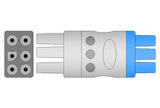 NEC YCE205 Compatible Reusable ECG Lead Wire - 3 Leads Grabber - Pluscare Medical LLC