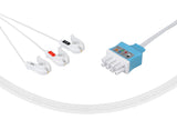 Nihon Kohden BR-903 Compatible Disposable ECG Lead Wires 3 Leads Grabber Box of 10